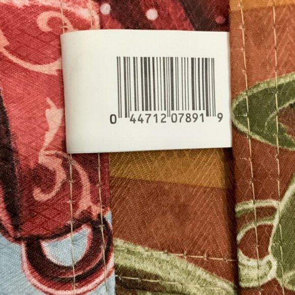 Coffee Cup Theme Placemats Printed Lined Reversible Retro Block Pattern Set of 4 - Picture 5 of 15